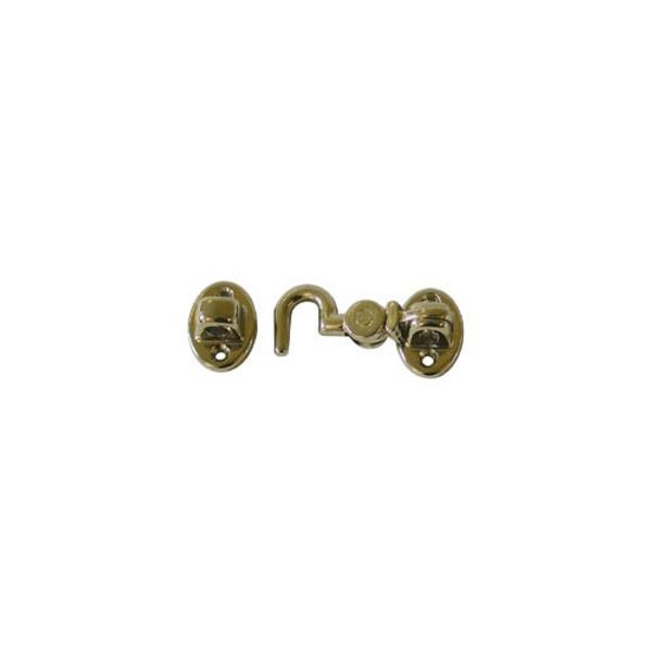 AG Silent Cabin Hook 3" Polished Brass