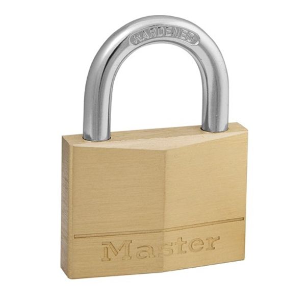 Masterlock Padlock Brass 50mm Steel Shackle