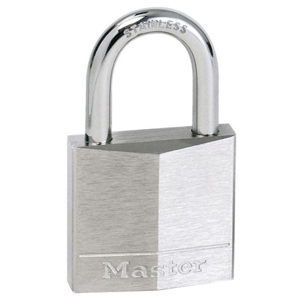 Masterlock Padlock Nickel Brass 40mm SS Shackle