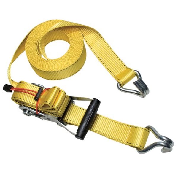 Masterlock Ratchet Tie Down J Hook 4.5m x 35mm Yellow