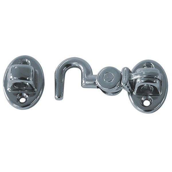 AG Silent Cabin Hook 2-1/2" Chromed Brass