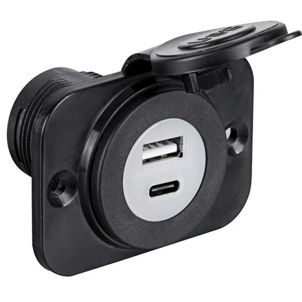 Osculati USB Plug with A+C Type Sockets