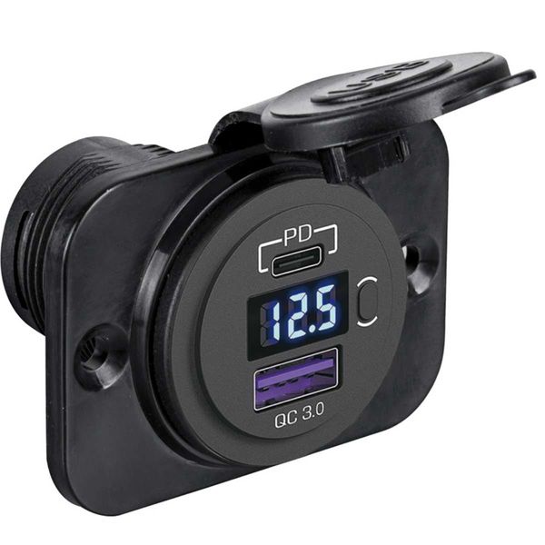 Osculati Digital Voltmeter + Double USB A-C