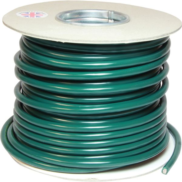 Oceanflex 1 Core Tinned Cable 80/0.40 10mm2 30m Green