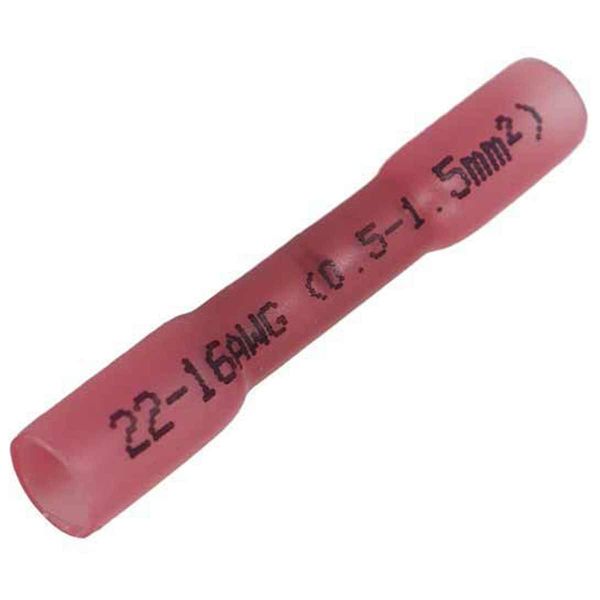 AMC Heat Shrink Terminal Thro' Connector Red (10)