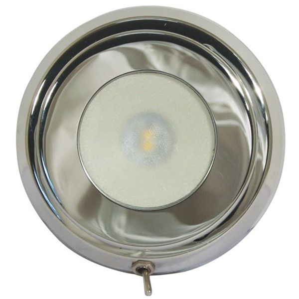 Quick Tim Surface Mount Downlighter SS 10-30V 2W Warm LED With Switch