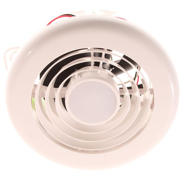 AG Extractor Fan and Light 12V White Chrome