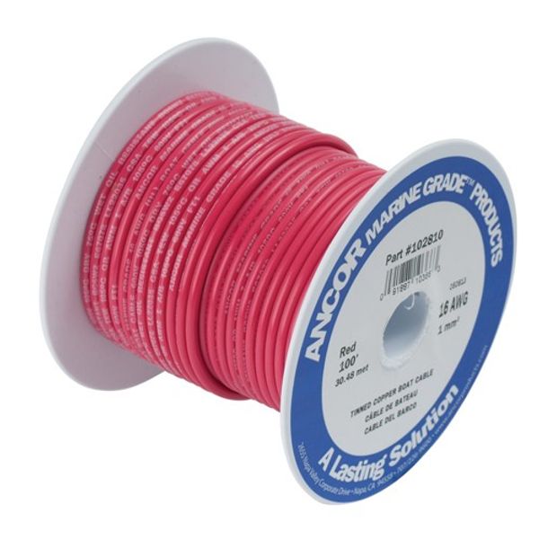 Ancor Tin Cable 1 Core 75m/250 Red 8 AWG