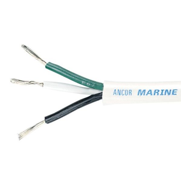 Ancor Tin Cable 3 Core 30m/100 White 12 AWG