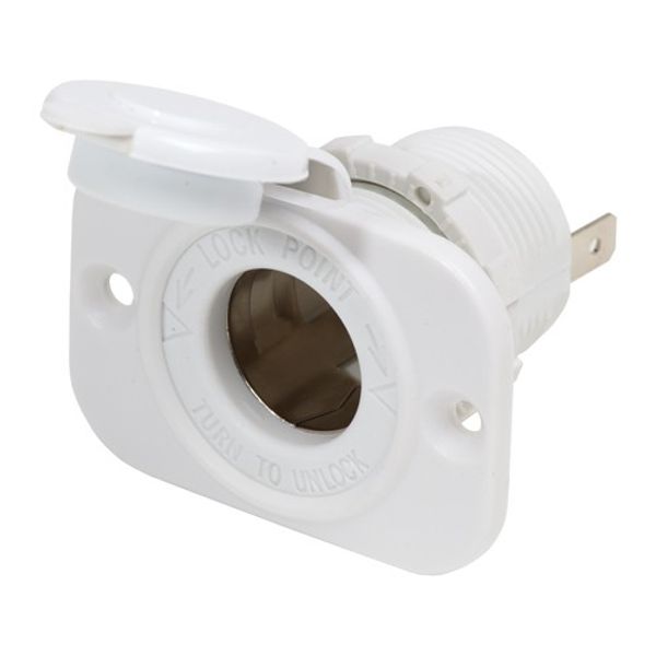 Blue Sea 12V DC Power Dash Socket White