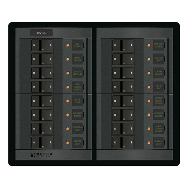 Blue Sea 360 DC Circuit Breaker Panel 16 Position