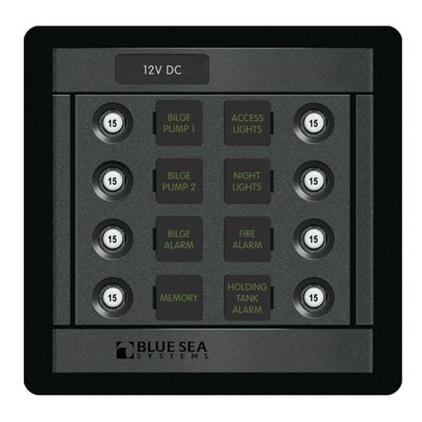 Blue Sea 360 DC C/B Panel 8 Position 12/24V