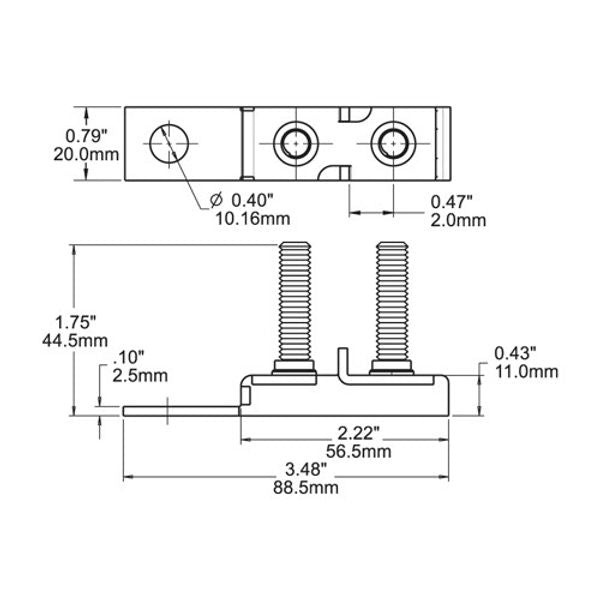 Blue Sea Terminal Fuse Block 2 Stud