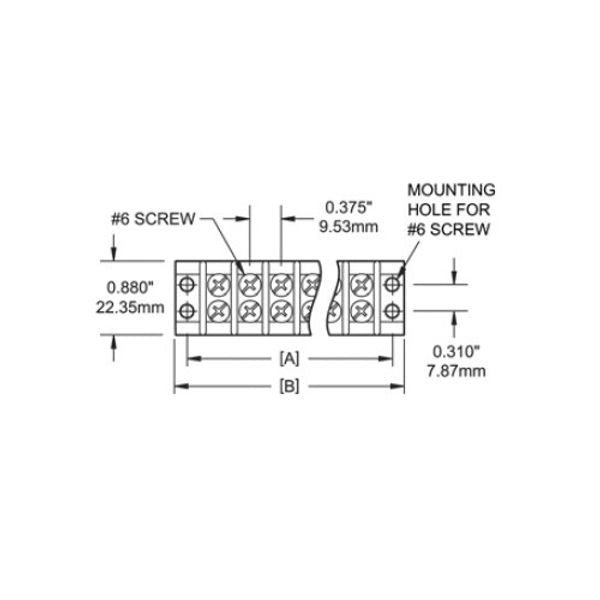 Blue Sea Terminal Block Independent 4 Circuit 20A