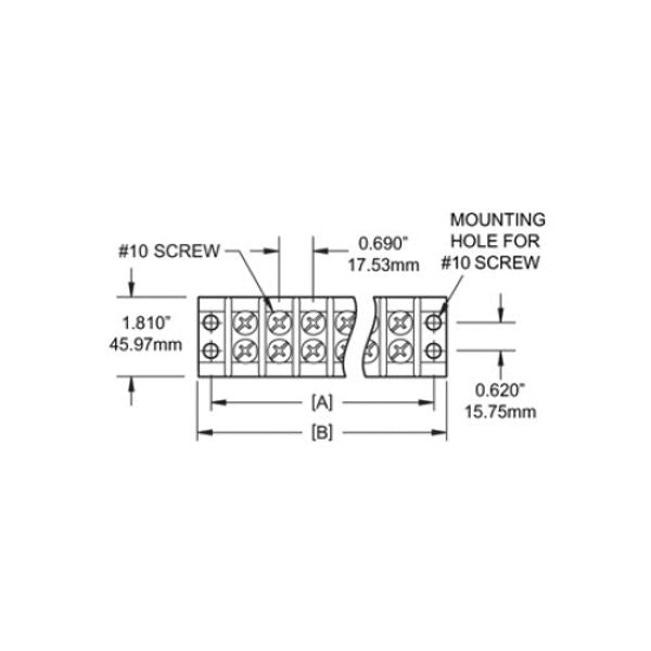 Blue Sea Terminal Block Independent 2 Circuit 65A