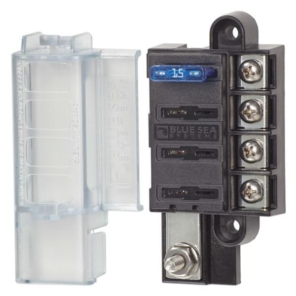 Blue Sea ST Blade Compact Fuse Block 4 Circuit