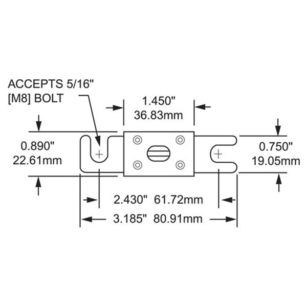 Blue Sea Fuse ANL 300 Amp