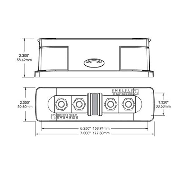 Blue Sea Fuse Block Class T 225-400 Amp