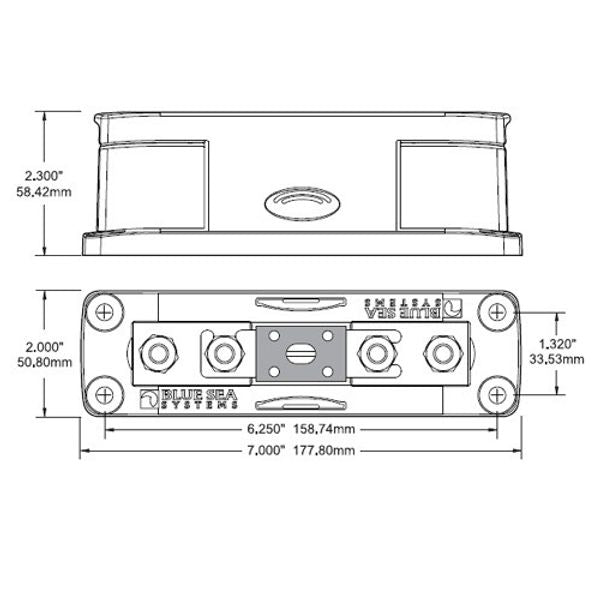 Blue Sea Fuse Block ANL 325-750 Amp