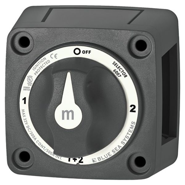 Blue Sea M Series Battery Selector Switch Black