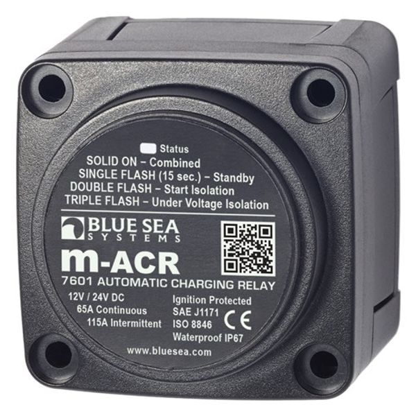 Blue Sea Auto Charging Relay M Series 65A 12/24V