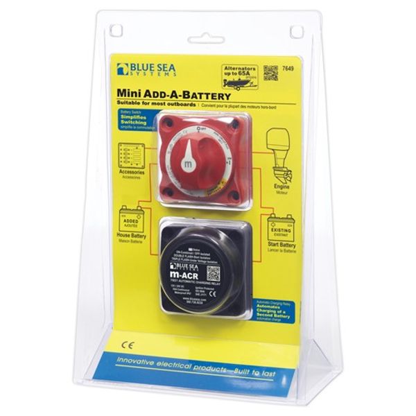 Blue Sea Mini Add A Battery Kit 65A