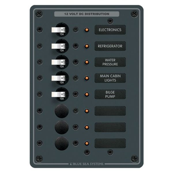 Blue Sea Panel DC 8 Vertical Circuit Breaker