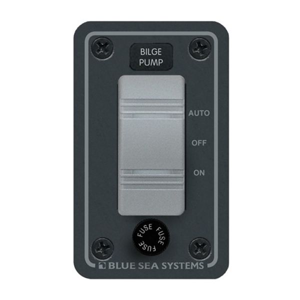 Blue Sea IP66 Waterproof Bilge Pump Panel Vertical Black