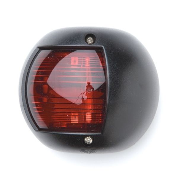 Trem Round Nav Light Port Black 12V (20m)