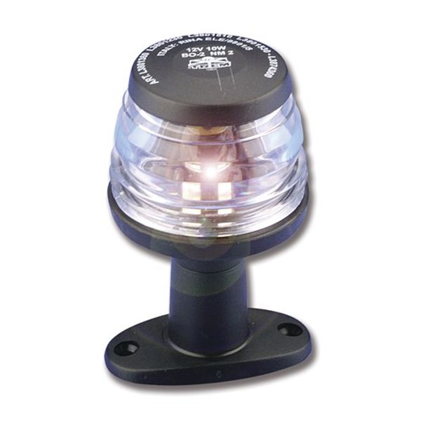 Trem All Round White Nav Light with Pedestal Black