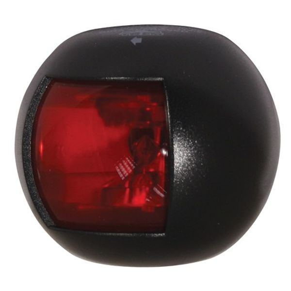 Trem Round LED Nav Light Port Black 12V (20m)