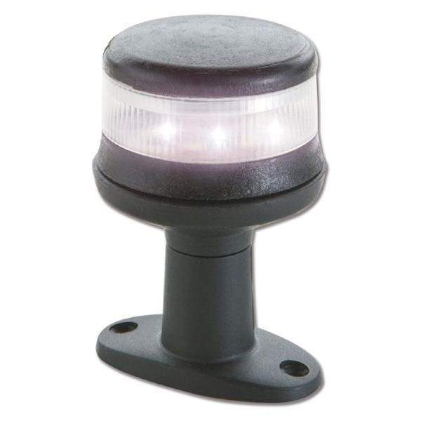 Trem All Round White LED Nav Light with Pedestal Black