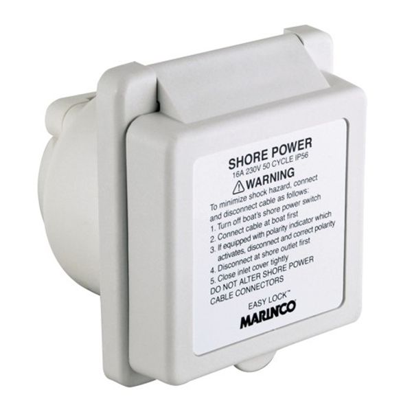 Marinco 16A 230V Inlet Standard Ez Lock with Enclosure