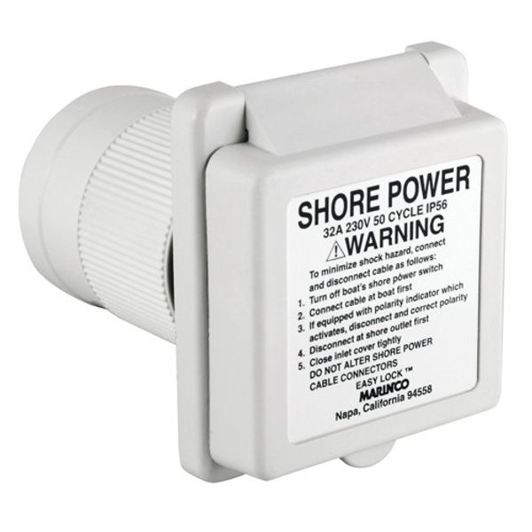 Marinco 32A 230V Inlet Standard Ez Lock with Enclosure