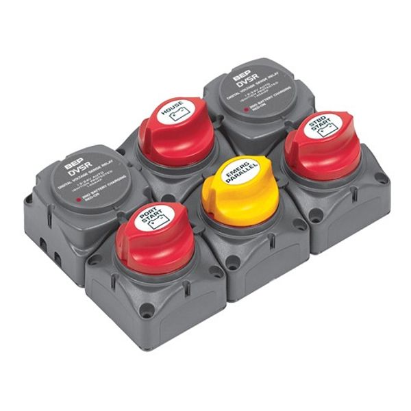 BEP Battery Distribution Cluster Twin Outboard 3 Batteries