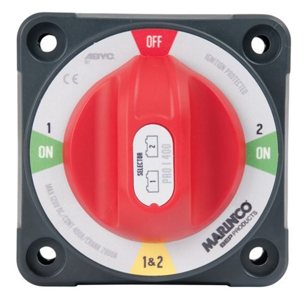 BEP Pro-Installer Battery Switch 1/2/Both/Off 2x 400A 12-48V