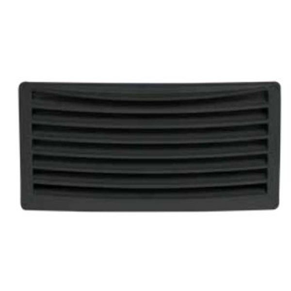 Can SB Plastic Louvred Vent 236 x 118mm Black