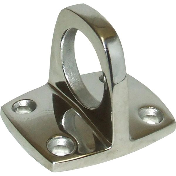 Osculati Stainless Steel Eye Plate (46mm x 38mm Base / 4 Bolts)