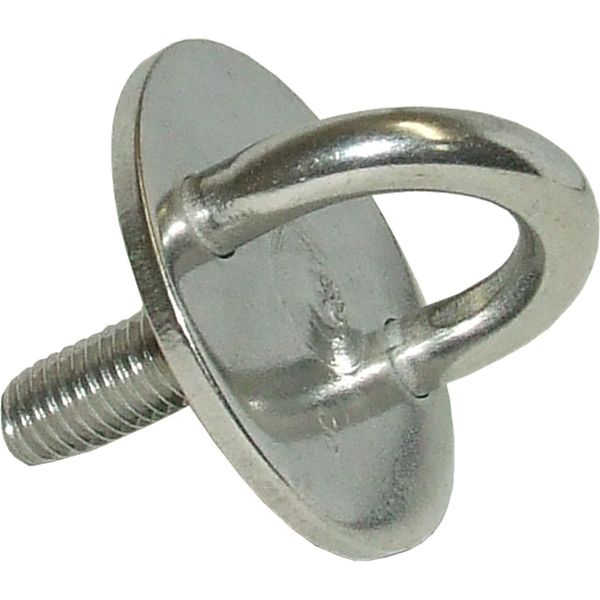 Osculati Stainless Steel Eye Plate (40mm Diameter Base / M8 Screw)