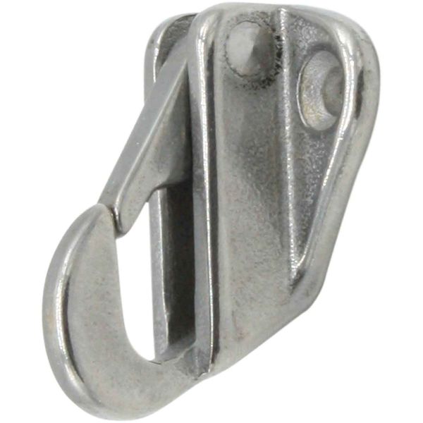 Osculati Stainless Steel Plate Hook with Spring Catch (5mm)