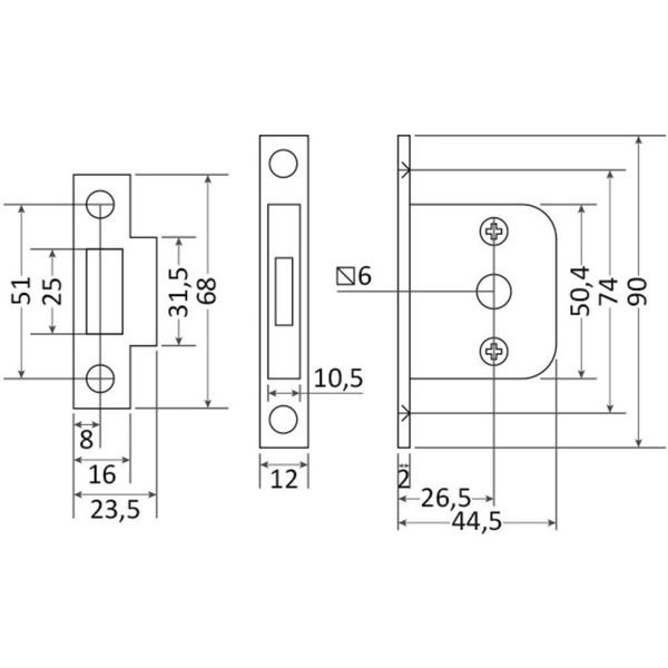 Anti-Vibration Lock for 831802 and 831803 Door Handles