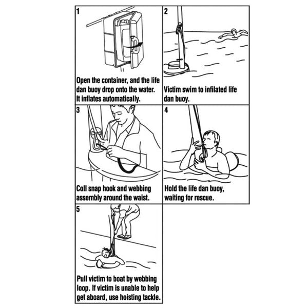 Osculati Self Inflating Mob Danbuoy System