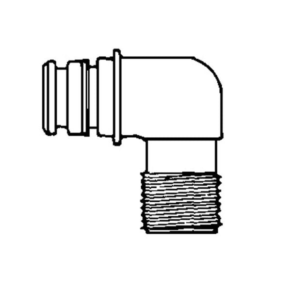 Flojet Quad Port x 1/2" BSP Kit 90 Degree