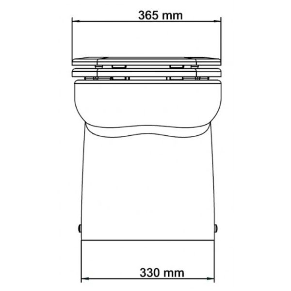 Ocean Luxury Standard Soft Close Toilet 12V