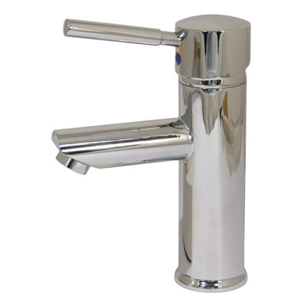 Osculati Monobloc Basin Mixer Tap Short Spout Chrome