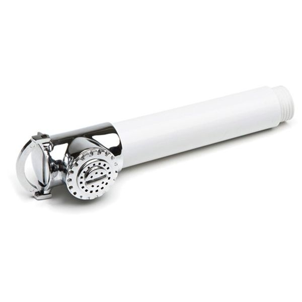 Can Shower Head Straight White