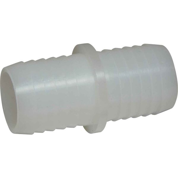 AG Plastic Straight Connector 1" Hose Packaged