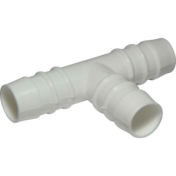 AG Plastic Tee 3/4" Hose Barbs Packaged