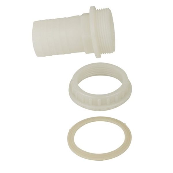 Can Plastic Cap + Hose Tail Connector 1-1/2" BSP - 38mm Hose