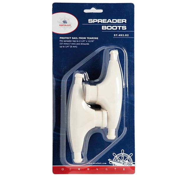 Osculati PVC Spreader Boot for 8mm Wire White (pack of 2)